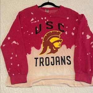 USC Trojans Red and Cream Crew Neck Sweater